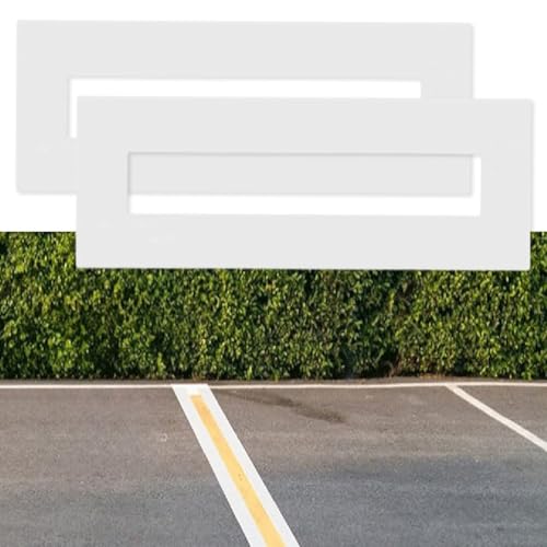 HEBEOT 2 Stück Parkplatz-Linien-Schablone Parkplatz-Linie Schablone Silikon Faltbare Wiederverwendbare Linie Schablone für Straßenmarkierung, Sportplätze und Lagerhallen von HEBEOT
