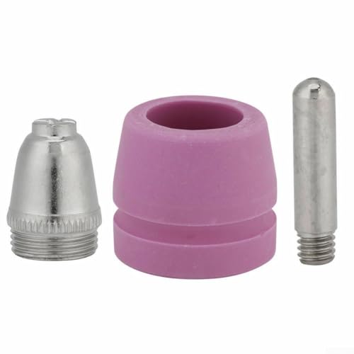 HEBEOT 26-teiliges Plasmaschneidmaschinen-Taschenlampen-Set, Plasmaschneider, Schneidbrenner-Set, Spitzenzubehör für WSD60, SG55, für 60A AG-60 WSD60 (26 Stück) von HEBEOT