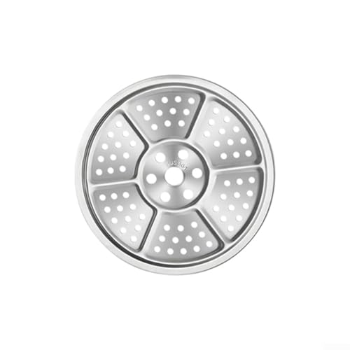 HEBEOT 304 Edelstahl Dampfgarer Tablett Runde Dampfschale Kühlgitter Dampfkorb zum Kochen Schnellkochtopf Zubehör Silber (19,7 cm) von HEBEOT
