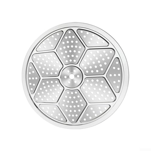 HEBEOT 304 Edelstahl Dampfgarer Tablett Runde Dampfschale Kühlgitter Dampfkorb zum Kochen Schnellkochtopf Zubehör Silber (29 cm) von HEBEOT