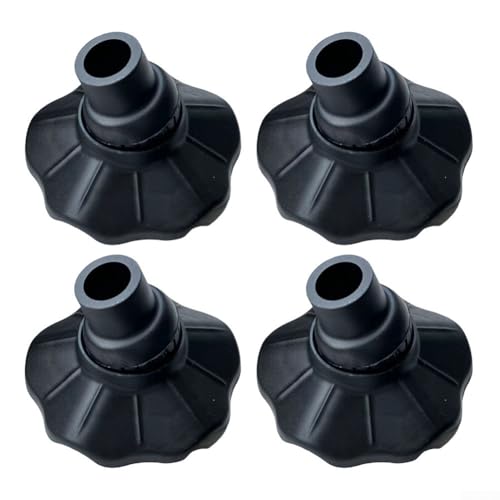 HEBEOT 4 Stück Campingstuhl-Füße Pads Outdoor Aluminiumlegierung Klappstuhl Klappbett Antisinkend Anti-Rutsch-Fußstütze für Outdoor Wandern Möbel Zubehör (15 mm) von HEBEOT