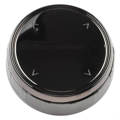 HEBEOT Auto Multimedia Big Knob Cover, Knob Cover Button Replacement Multimedia Buttons Covers Decorative Interior For BMW 6er F06 F12 F13 2019 (Black) von HEBEOT