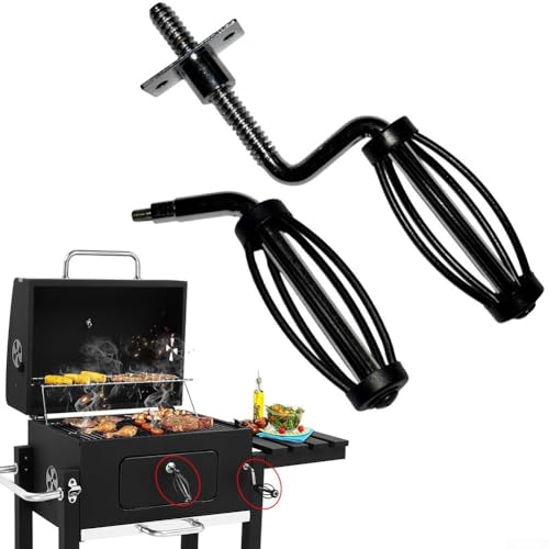 HEBEOT BBQ Handle Replacement, BBQ Grill Handle Smokers Handles Replacement For Trailers Smokers And Wood Stoves For Traeger And Oven (1 A+1 B) von HEBEOT