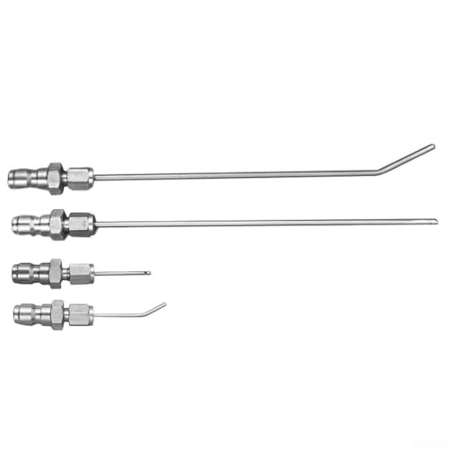 HEBEOT Hochdruck-Reinigungsmaschine Wasserdüsenspitzen Nadeldüsen-Set Hochdruckreiniger Sprühdüsen Spitze für Zuhause Auto Deck Reinigung 225 mm/75 mm (lang + kurz) von HEBEOT