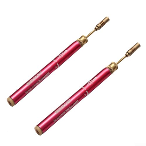 HEBEOT Kabelloser Nachfüllbarer Butangas-Mikro-Bleistift Lötkolben Tragbarer Eisenstift Gasschweißwerkzeug Für Lötkolben, Heißluftgebläse 195 Mm (2 Stück) von HEBEOT