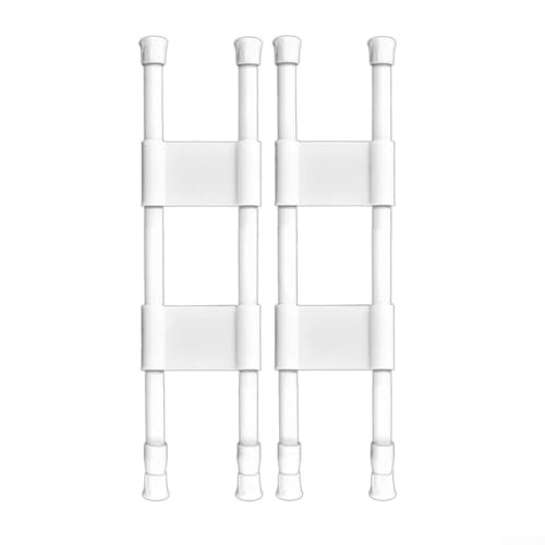 HEBEOT Kühlschrankstangen Verstellbare Wohnmobil-Kühlschrank-Spannstangen Doppel-RV-Kühlschrank-Bar-Set, verstellbare Spannstäbe, Wohnmobil-Kühlschrank-Organizer, ausziehbares Regal (weiß, 40–70 cm) HEBEOT Kühlschrankstangen Verstellbare Wohnmobil-Kühlschrank-Spannstangen Doppel-RV-Kühlschrank-Bar-Set, verstellbare Spannstäbe, Wohnmobil-Kühlschrank-Organizer, ausziehbares Regal (weiß, 40–70 cm) von HEBEOT