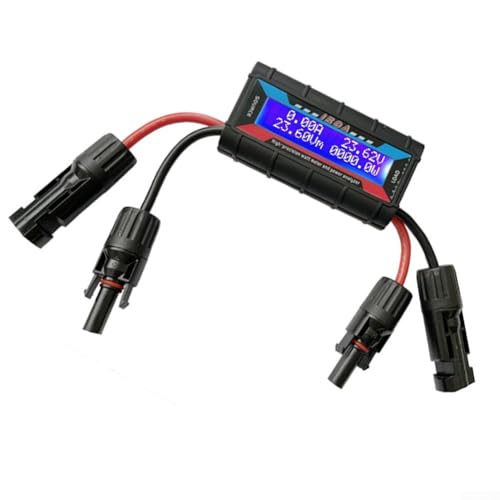HEBEOT Leistungsanalysator, Flugzeugmodell, Leistungsmesser, Analysator, digitaler Batterieanalysator mit hintergrundbeleuchtetem LCD-Display für RC-Modellflugzeuganwendungen (200 A) von HEBEOT