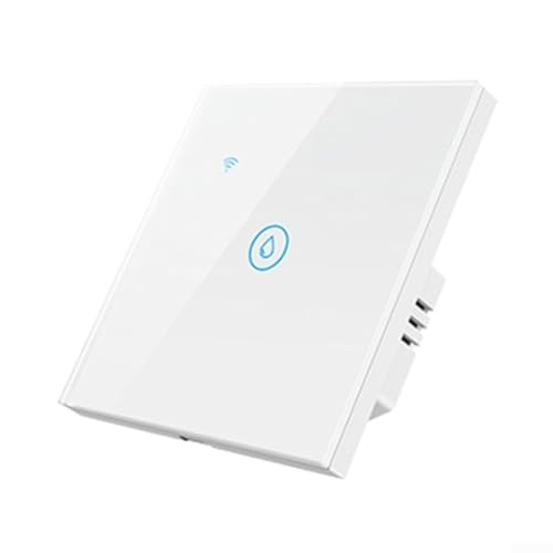 HEBEOT Smart Water Heater Switch Wifi + Bluetooth Dual Mode Warmwasserbereiter Boiler Touch Schalter APP Fernbedienung 106 x 100 x 51 mm (Weiß) von HEBEOT