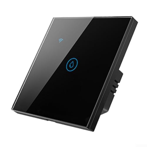 HEBEOT Smart Water Heater Switch Wifi + Bluetooth Dual Mode Water Heater Boiler Touch Switch APP Remote Control 106 x 100 x 51 mm (schwarz) von HEBEOT