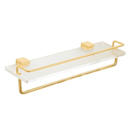 Platzsparender Badezimmer-Organizer mit starker Aluminiumstütze und extra dickem Acryl Platzsparender Badezimmer-Organizer mit starker Aluminiumstütze und extra dickem Acryl von HEBEOT