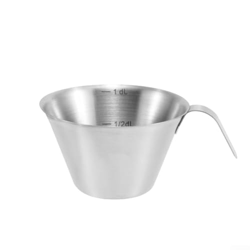 Präziser 100 ml Edelstahl-Messbecher, perfekt für Kaffee und Milch Präziser 100 ml Edelstahl-Messbecher, perfekt für Kaffee und Milch von HEBEOT