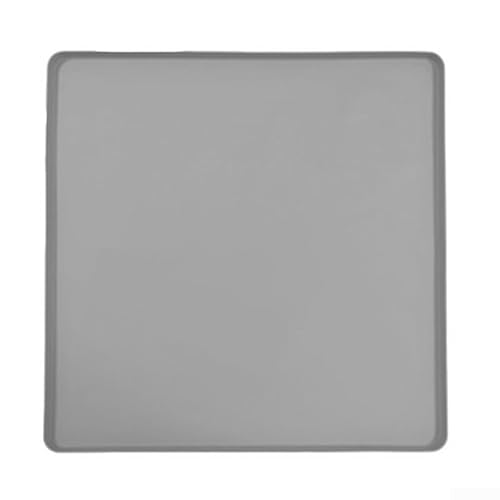 Praktische Silikonmatte für Geräte mit Staubschutz für Waschmaschinen und Trockner (60 x 60 cm, grau) von HEBEOT