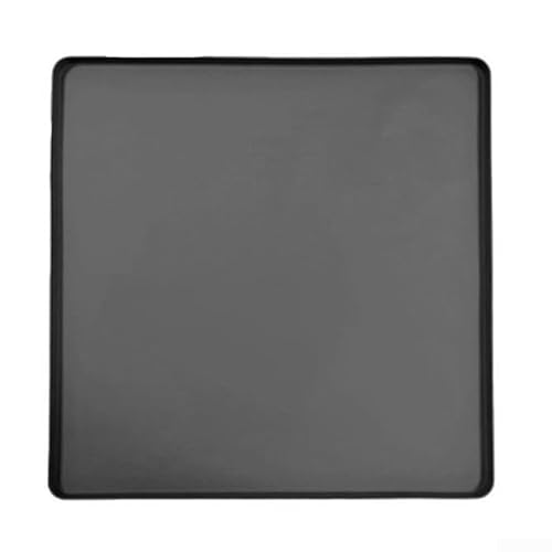Praktische Silikonmatte für Geräte mit Staubschutz für Waschmaschinen und Trockner (60 x 60 cm, schwarz) von HEBEOT