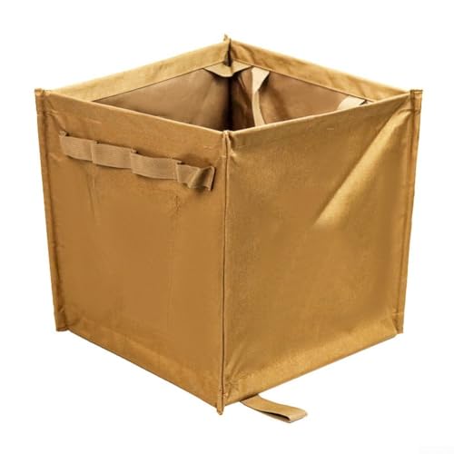 Praktischer, faltbarer Müllbehälter für Camping, leicht und einfach zu transportieren (Khaki) von HEBEOT