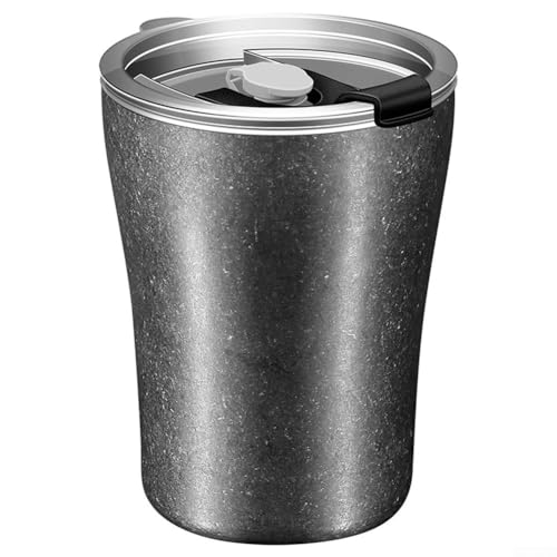 Robust und doch stilvoll, der perfekte Retro-Wasserbecher aus robustem 304 Edelstahl (grau) von HEBEOT