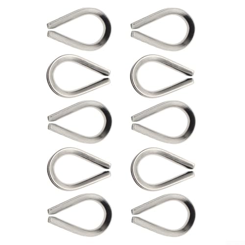 Seilschutz-Zubehör, 10 Edelstahlringe, entworfen, um hohen Spannungsbelastungen effektiv standzuhalten von HEBEOT