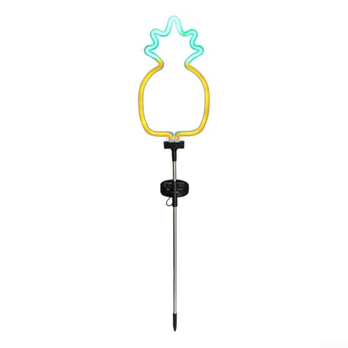 Solar Gartenleuchten mit Ananas und Kokosnussbaum Wasserdicht Neon Design, Outdoor dekorative Beleuchtung angetrieben durch Solarenergie mit Metall und Kunststoff bauen (Ananas) von HEBEOT