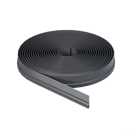 TPE-Material, Türbodendichtungsstreifen, 200 cm, winddichte Dichtung, einfaches Schneiden und Installation zur Vermeidung von Luftleckagen (Schwarzgrau) von HEBEOT