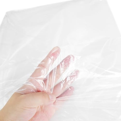 Transparente Polyethylen-Gewächshausabdeckung, wetterfest, ideal für Pflanzenzucht (4 m x 1 m) von HEBEOT