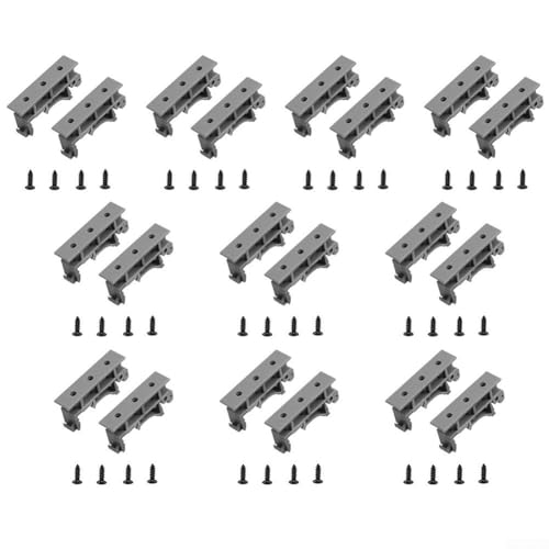 Umfassendes Set mit 10 Sets von PCB-DIN-Adapter-Clips und Schrauben für effiziente Projektmontage von HEBEOT