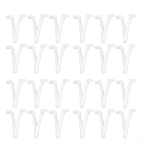 V Clips für Pool-Wartungsgeräte Connect für Skimmer, Bürsten und Laubharken, 24 oder 48 Stück (48 Stück) von HEBEOT