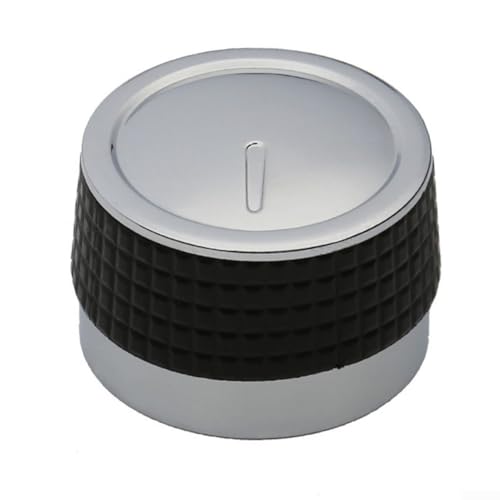 Verchromtes Grill-Einstellknopf-Set, rutschfester Silikonring für einfache Handhabung (50 mm) von HEBEOT