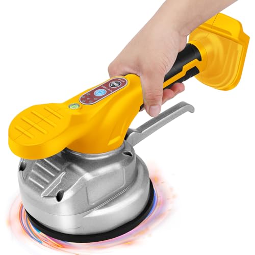 Fliesenvibrationsmaschine Kompatibel mit DeWalt Akku, Fliesenleger-Vibrationsgerät mit 13cm Saugnapf, 6 Gänge Automatische Nivelliermaschine für 30-120cm Bodenfliesen Wandfliese Fliesenvibrationsmaschine Kompatibel mit DeWalt Akku, Fliesenleger-Vibrationsgerät mit 13cm Saugnapf, 6 Gänge Automatische Nivelliermaschine für 30-120cm Bodenfliesen Wandfliese von HEBERUCK