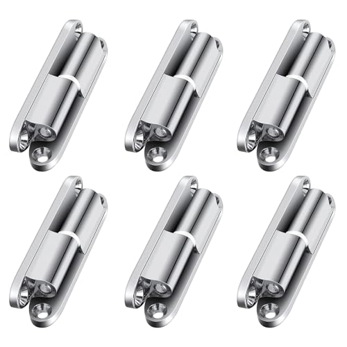 HECHKJ 6 Stück Scharniere Klein, Abnehmbar Türscharnier, Zinklegierung Türangeln, Geräuscharm Türschaniere Holztür Außen, Geeignet für Holztüren, Metalltüren, Zimmertüren, Gartentüren Usw von HECHKJ