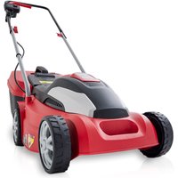 Rasenmäher Elektro 34cm Schnittbreite 1400W 35L Grasfangkorb 5 Stufen Hand Mäher von HECHT