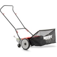 Spindelmäher Rasenmäher Handrasenmäher 46cm Arbeitsbreite 50L Fangkorb Handmäher von HECHT