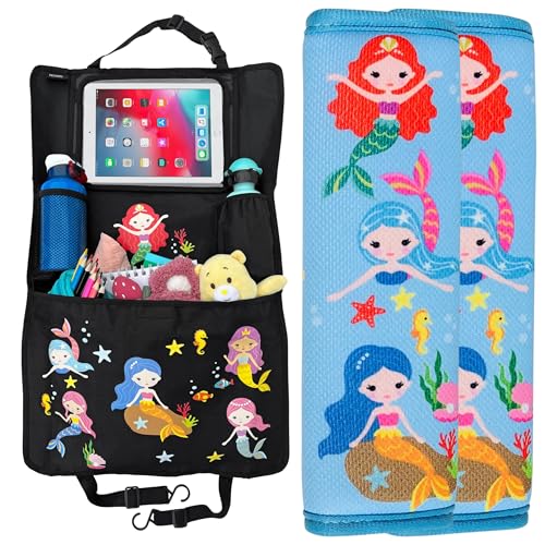 HECKBO 1x Meerjungfrau Organizer + 2x Meerjungfrau Gurtschoner von HECKBO