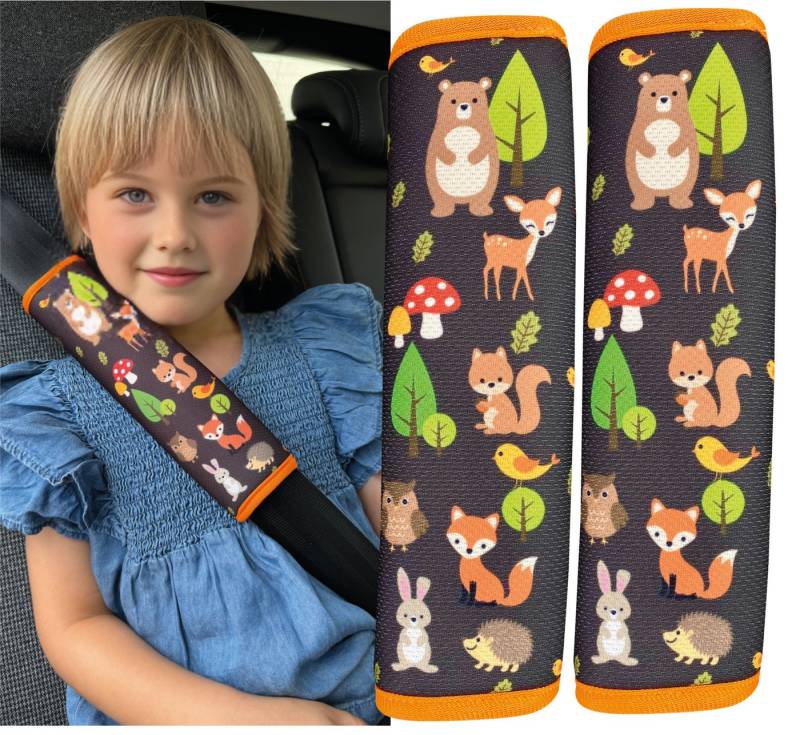 HECKBO Schlafkissen Kinder Auto Gurtpolster Gurtschutz Sicherheitsgurt Polster von HECKBO