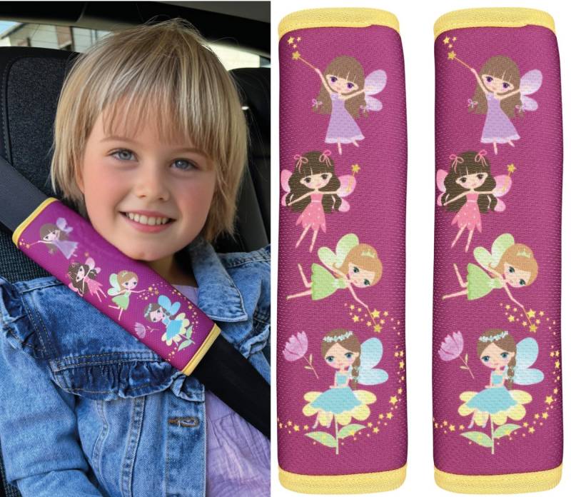 HECKBO Schlafkissen Kinder Auto Gurtpolster Gurtschutz Sicherheitsgurt Polster von HECKBO