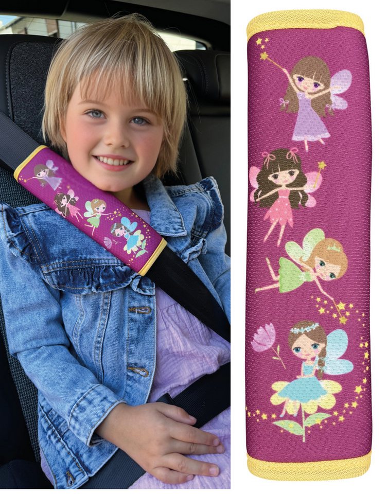 HECKBO Schlafkissen Kinder Auto Gurtpolster Gurtschutz Sicherheitsgurt Polster von HECKBO