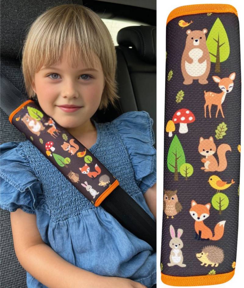HECKBO Schlafkissen Kinder Auto Gurtpolster Gurtschutz Sicherheitsgurt Polster von HECKBO