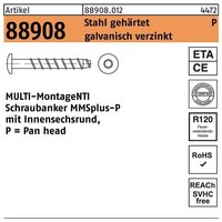 Heco Schrauben - Schraubanker r 88908 multi-monti MMSplus-P 6 x 35/ 1 T30 Stahl gehärtet galvanisch verzinkt von HECO SCHRAUBEN