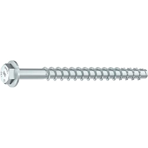 HECO Multi-Monti plus Schraubanker 16x160 mm mit Sechskantkopf und Scheibe verzinkt/ 1 Packung = 50 Stück von HECO SCHRAUBEN