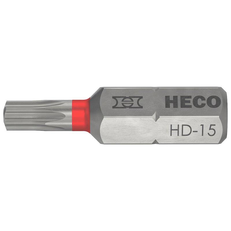 HECO-Drive Bit 25mm magnetisch für Schrauben mit Standard TX und HD-15 Antrieb - 10 Stück von HECO-Schrauben GmbH & Co. KG