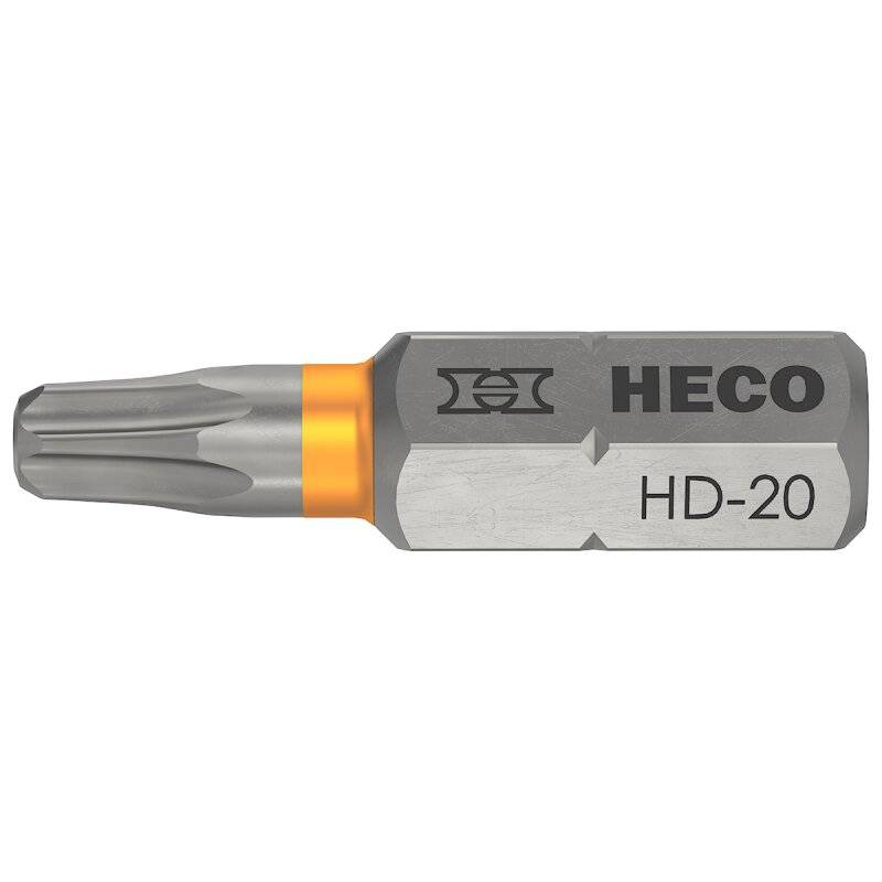HECO-Drive Bit 25mm mit GripFit-Technologie für einhändiges Arbeiten HD-20 - 10 Stück von HECO-Schrauben GmbH & Co. KG