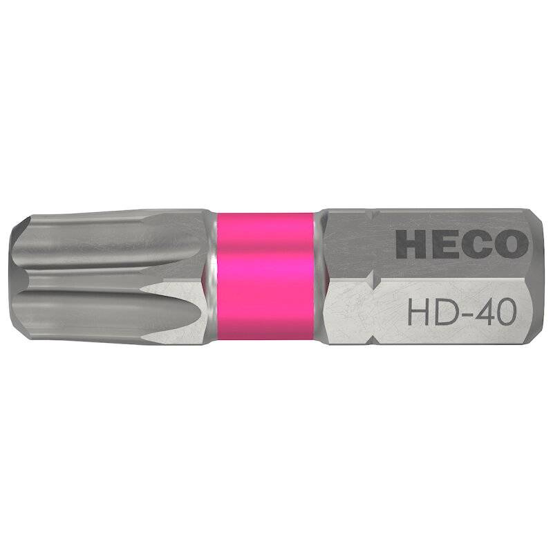 HECO-Drive Bit 25mm mit GripFit-Technologie für einhändiges Arbeiten HD-40 - 10 Stück von HECO-Schrauben GmbH & Co. KG