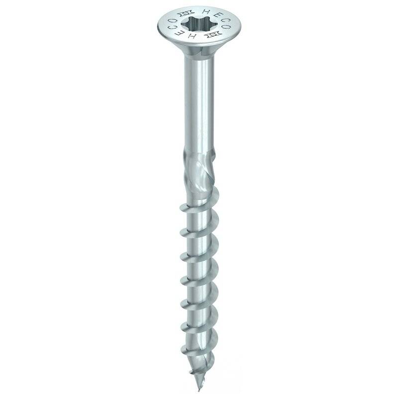 HECO-TOPIX-plus Holzbauschraube Stahl verzinkt Senkkopf HD Teilgewinde 8x100 - 100 Stück von HECO-Schrauben GmbH & Co. KG