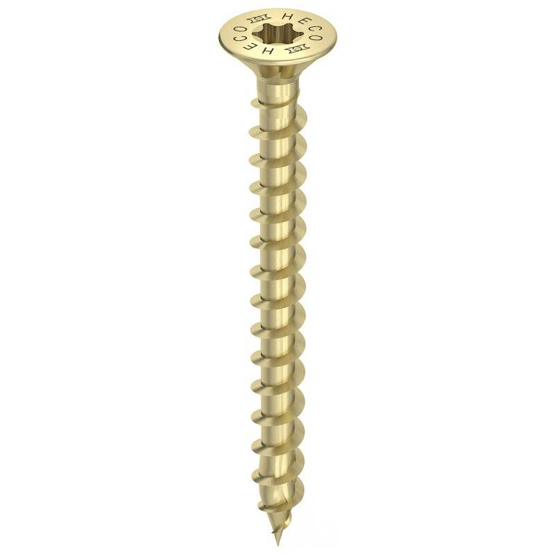 HECO-TOPIX-plus Holzschraube Stahl gelb verzinkt Senkkopf HD variables Vollgewinde 4x30 - 1000 Stück von HECO-Schrauben GmbH & Co. KG