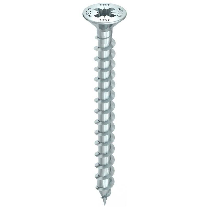 HECO-TOPIX-plus Holzschraube Stahl verzinkt Senkkopf PZ variables Vollgewinde 6x45 - 200 Stück von HECO-Schrauben GmbH & Co. KG