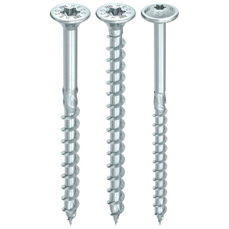 HECO-TOPIX-plus Holzschraube Stahl verzinkt Senkkopf TX25 Teilgewinde 5x100 - 100 Stück von HECO-Schrauben GmbH & Co. KG
