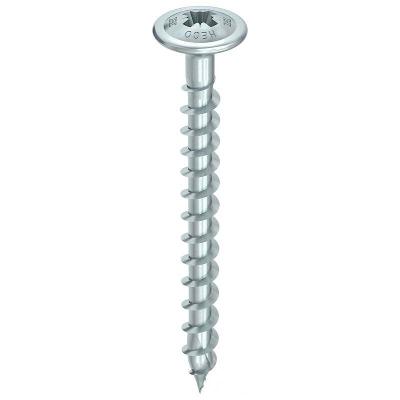 HECO-TOPIX-plus Rückwandschraube Stahl verzinkt Tellerkopf PZ variables Vollgewinde 4x35 - 500 Stück von HECO-Schrauben GmbH & Co. KG