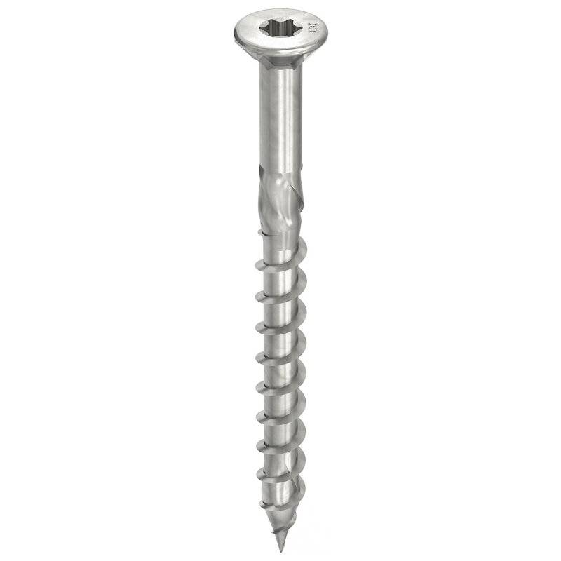 HECO-TOPIX-plus Terrassenschraube Edelstahl A2 Senkkopf HD mit Fräsrippen 5x60 - 200 Stück von HECO-Schrauben GmbH & Co. KG