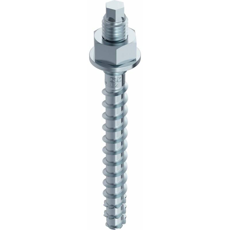 MULTI-MONTI-plus V Betonschraube Stahl verzinkt Anschlussgewinde M10 SW7 - 10 x 110 mm - 25 Stück von HECO-Schrauben GmbH & Co. KG