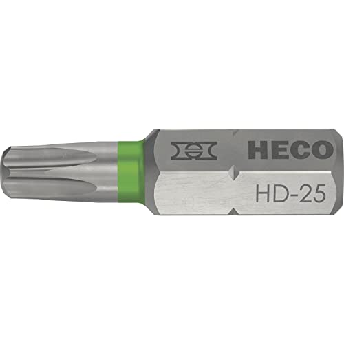 Bits, HECO-Drive, HD-25, Farbring: grün, im Blister à 10 Stück HD-25 von HECO