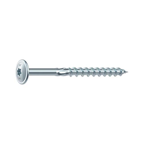 HECO Topix-plus Holzbau-Schraube 8x140 mm Tellerkopf Teilgewinde verzinkt / 1 Packung = 50 Stück von HECO