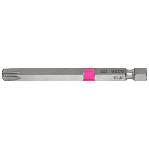 Langbits, HECO-Drive, HD-40, Farbring: pink, im Blister à 3 Stück HD-40 von HECO SCHRAUBEN